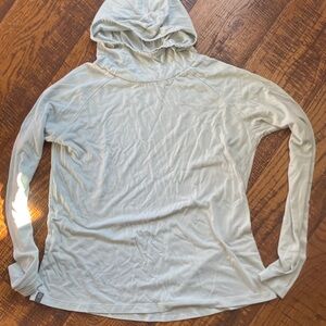 FreeFly Light Sage Hooded Long Sleeve Top
